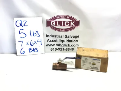 NIBCO S-580A 1″ Solder Ball Valve Brass Body Conventional Port – 6 pcs/bx