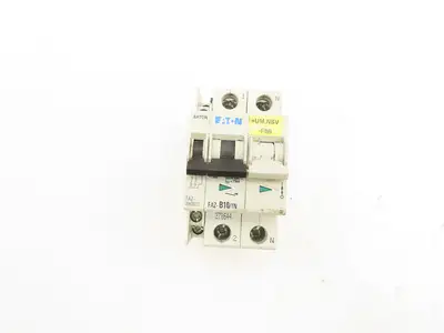 Eaton FAZ-B10/1N Miniature Circuit Breaker 2 Pole 10A