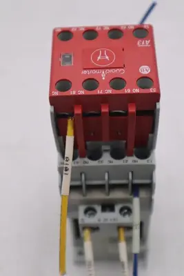 ALLEN BRADLEY 700-CF310Z* SER. A RELAY COIL WITH AB 100S-F SER. B STOCK L-163-A