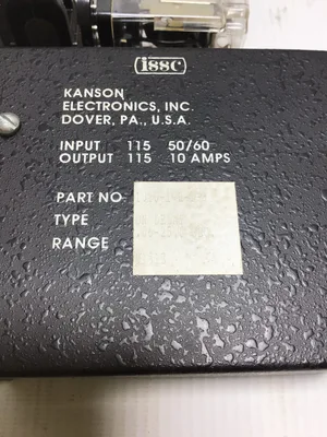 Kanson Electronics 1010-1-H-1-2 Timer Off Delay 50/60Hz 10Amps 1/6HP