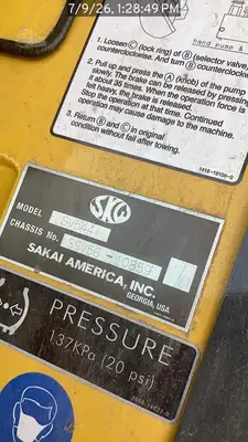 Used 2024 SAKAI SV544T Single Drum Rollers Florida US | National Equipment Dealers #1436957