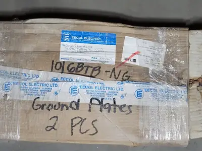 Non-Galvanized Ground Plates with 5/8" Stud 1016BTB-NG