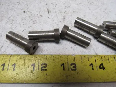 Dayton KHX37 112 .103 Round Hole Press Fit Flared Relief Die Button Lot Of 8