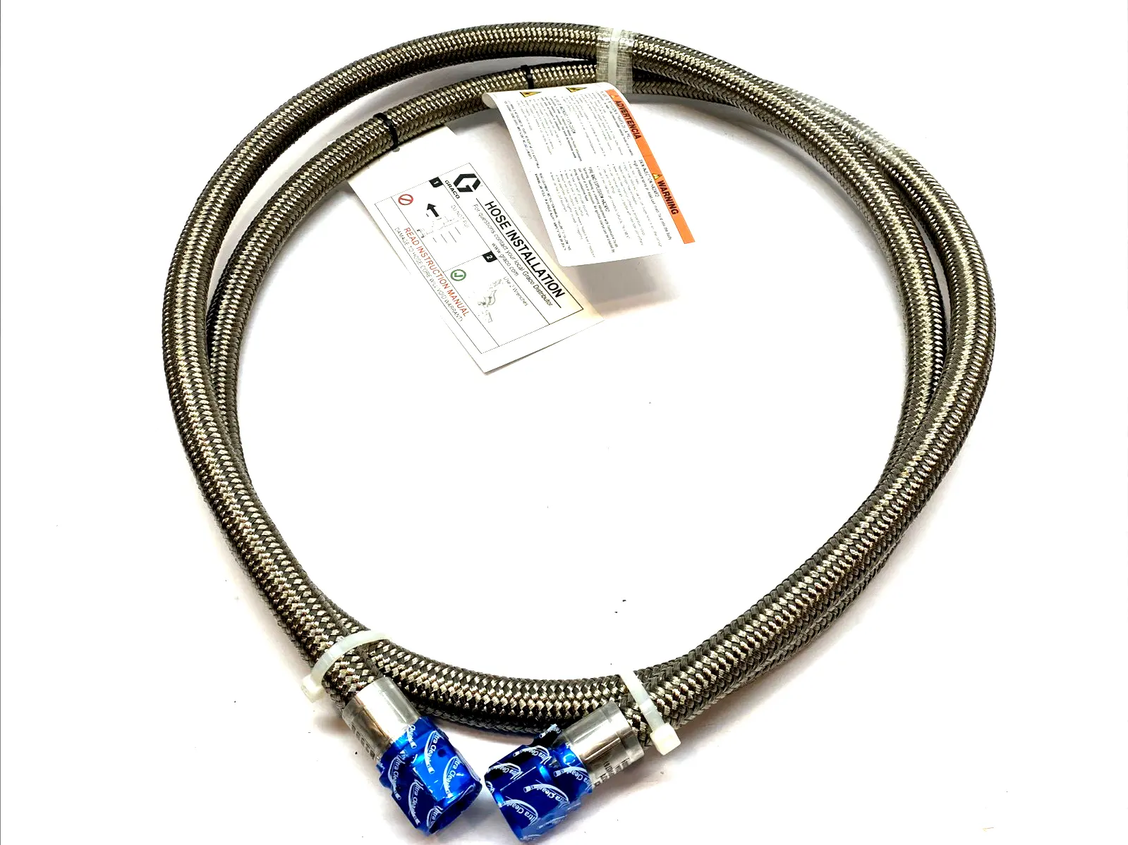 USED GRACO 10′ PTFE BRAIDED HOSE 4000 PSI