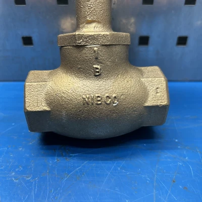 Nibco 1" Brass Globe Valve T-211-Y 125 SWP 200 WOG Threaded USA made Fast Ship