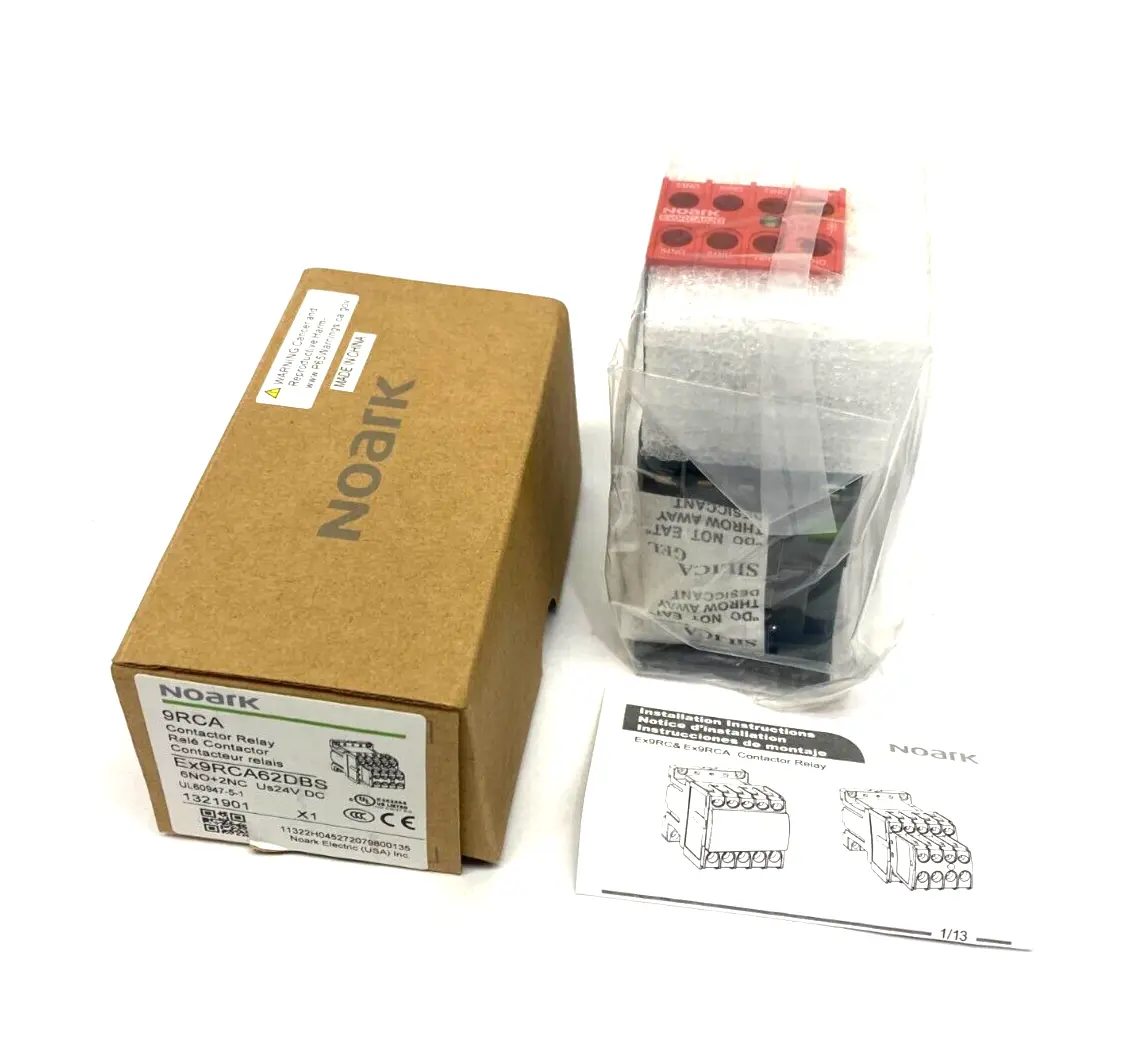 1321901,Ex9RCA62DBS | Noark Ex9RCA62DBS Safety IEC Control Contactor 6NO+2NC 24VDC 1321901 - New