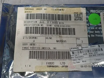 NEW 2010 FANUC A20B81000761