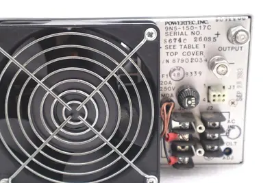 POWERTEC DC POWER SUPPLY MODEL 9N5-150-17C SUPER SWITCHER STOCK #1003A