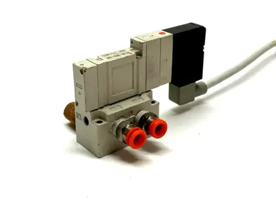 Used SMC 5-PORT 2-POSITION SINGLE SOLENOID VALVE, 1/8" NPT Solenoid Valves Michigan US | Maverick Industrial Sales #1092693