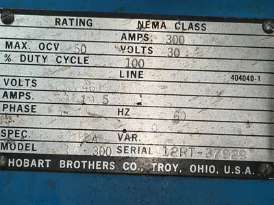 Used HOBART RC300 Mig Welders Ohio US | HGR 24 #1506608