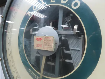 Toledo 2081 Vintage Platform Scale 225 lbs Honest Weight Model 2081