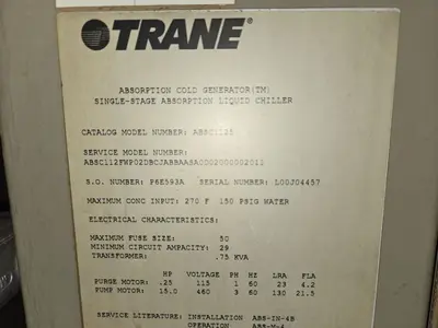 USED TRANE ABSC1125