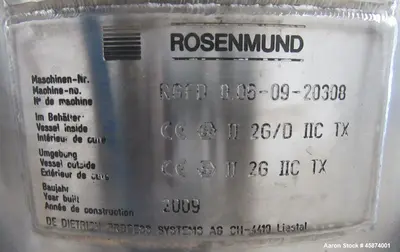 Used ROSENMUND RGFD 0.05- Nutsche Filters Illinois US | Aaron Equipment #84962