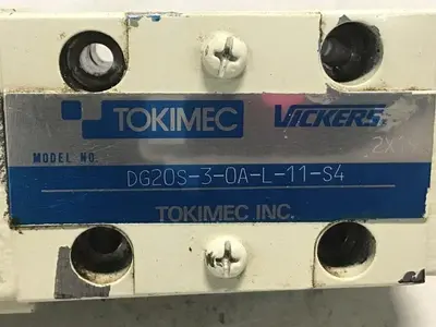 USED TOKIMEC VICKERS DG20S-3-0A-L-11-S4