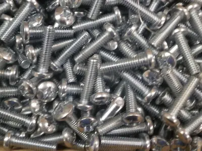 Pan Head Phillip Bolt (10 pcs) 1/4"-20 X 1 1/4"  Zinc Plated
