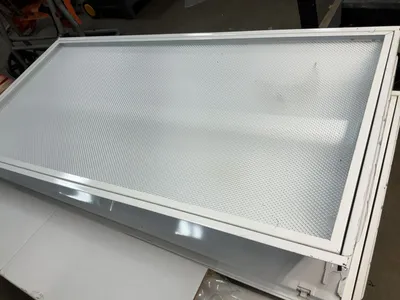 4 sets of drop ceiling light with bulbs