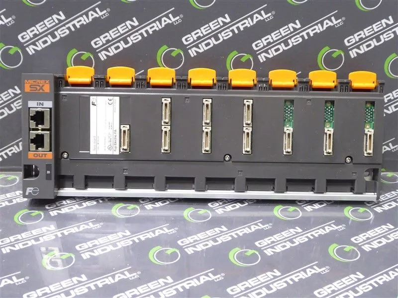 Fuji Electric NP1BS-08 MICREX-SX 8 Slot Base Board Module Used