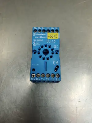 Used Finder TYPE 60.13 10A 250V Relay w/ Finder 90.73 10A/400V Relay Base Relays & Switches | Palmetto Automation #1149893