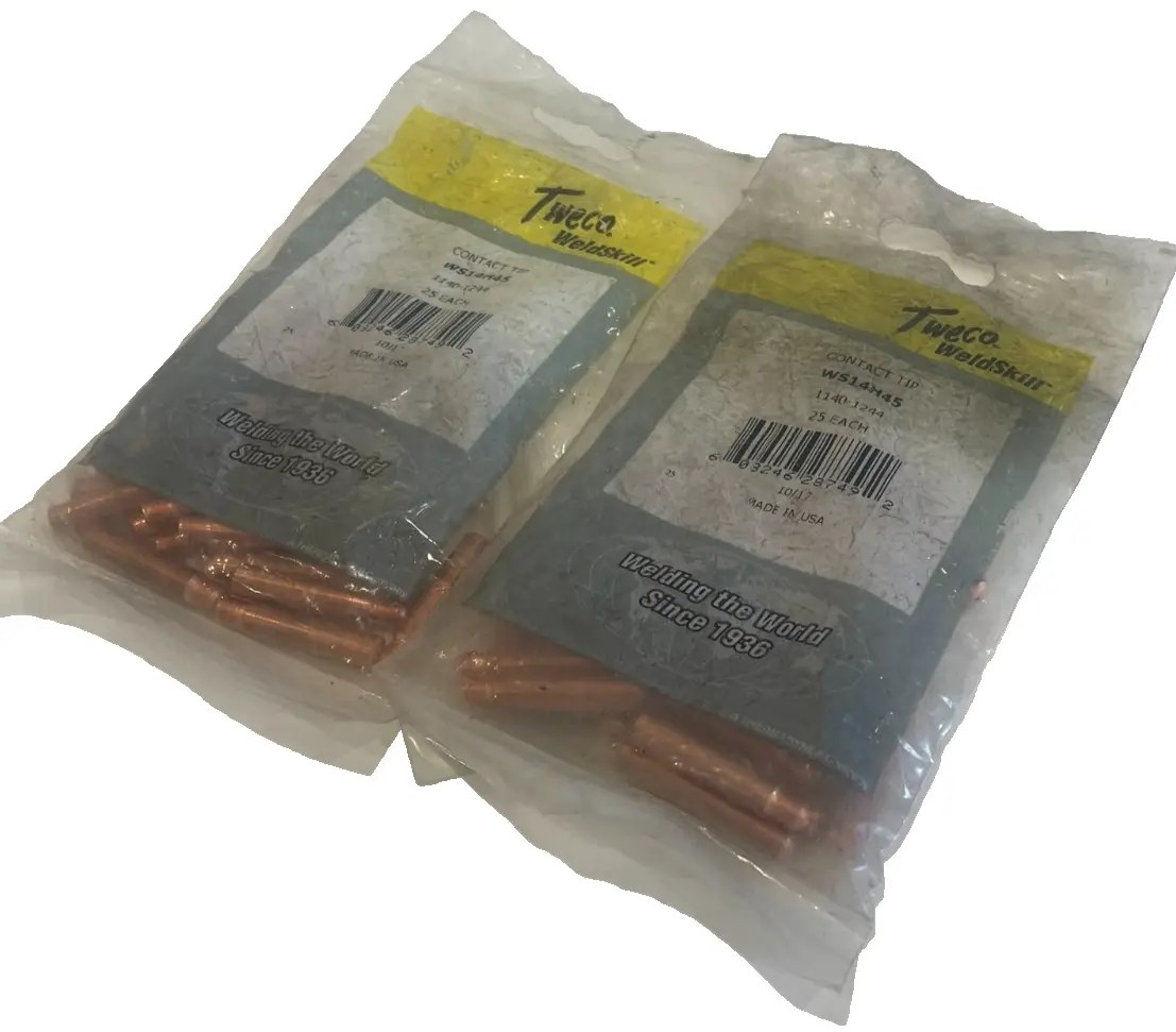 NEW TWECO WS14H45 CONTACT TIPS 2 BAGS OF 25 EACH