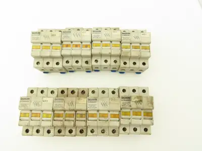 Ferraz Shawmut USCC31I Ultrasafe 3-Pole Class CC Fuse Holder 30A 600V Lot of 8