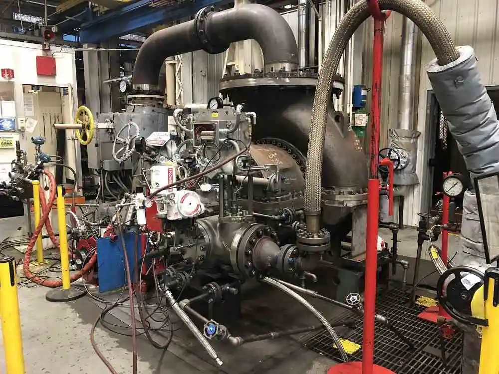 4500 kw elliott steam turbine generator