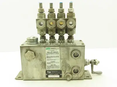 Madison Kipp SVH 4-Point Lubricator Sight Feed Oiler Pump Tank 9.75"L x 4"x 5.5"