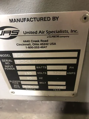 2008 UNITED AIR SPECIALIST INC SCA Dust Collectors | Mohawk Machinery (5)