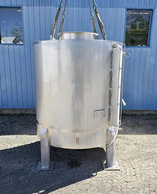 Used ADI Laval 1100 Gallon Tank, 304 Stainless Steel