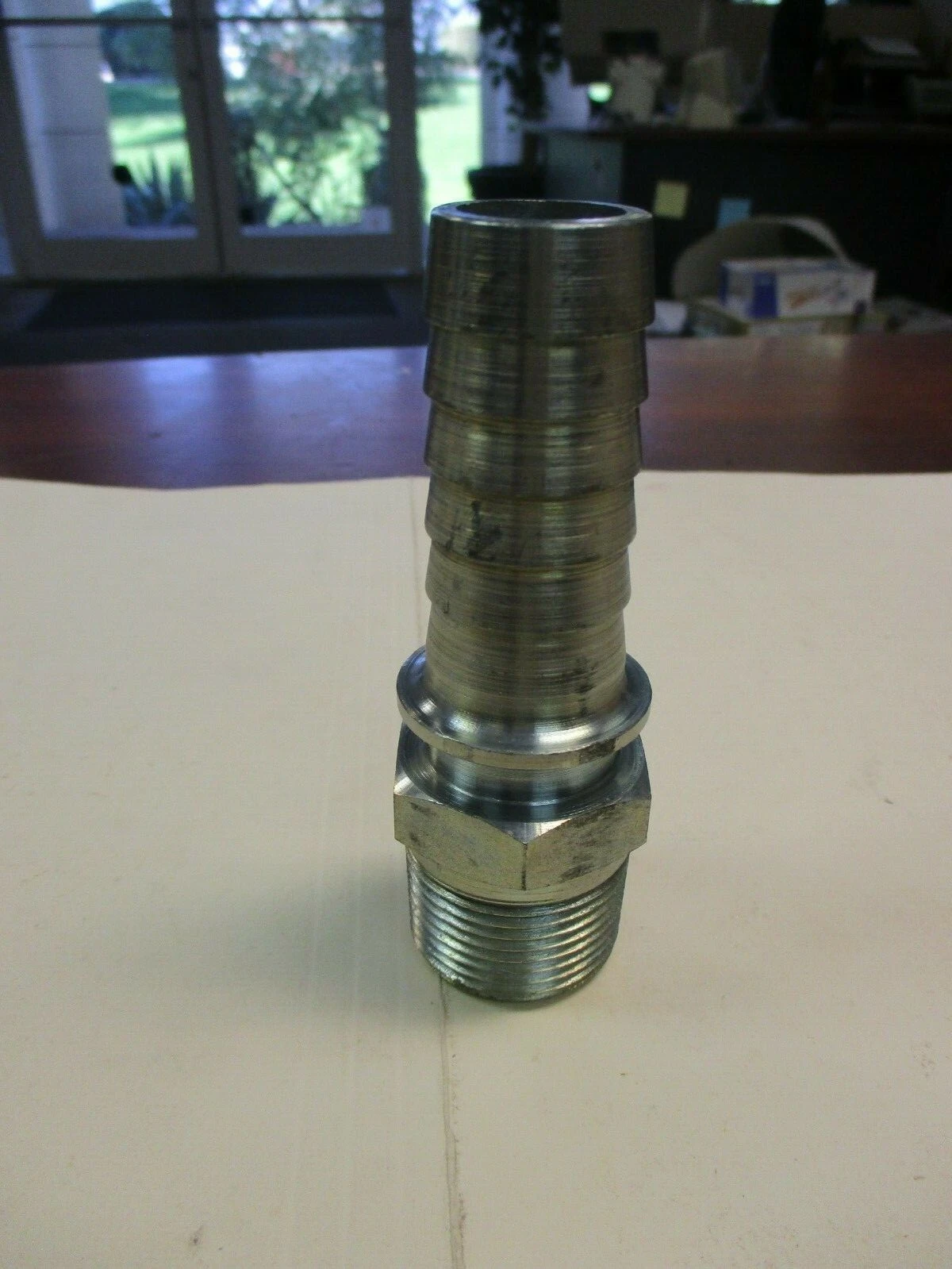 Used 1" Male Threaded Pipe Fitting XBarb Hose Tail Connector Adapter Joint