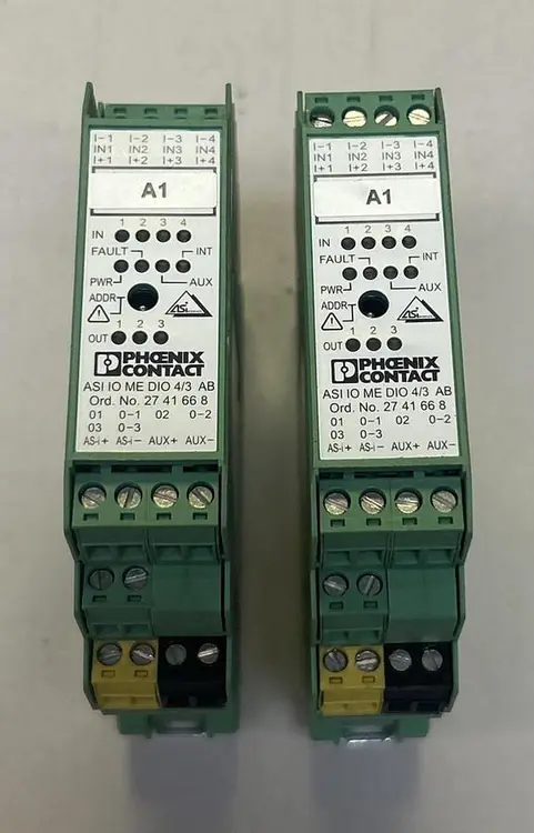 Used PHOENIX CONTACT ASI IO ME DIO 4/3 AB PLC Input & Output Ohio US | Surplus Asset Holdings #1234276