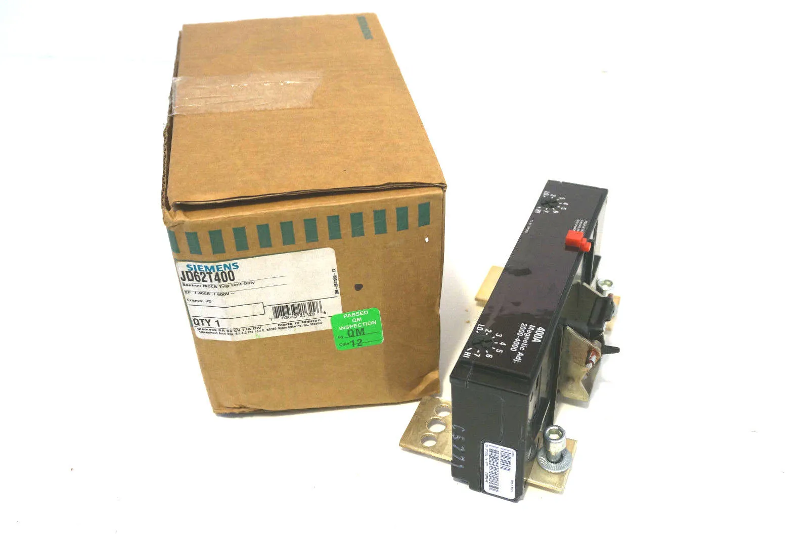 NEW SIEMENS JD62T400 TRIP UNIT ONLY 2P 400A 600V