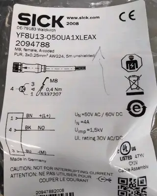 SICK YF8U13-050UA1XLEAX Sensor cable Loc5E22