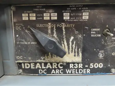 Lincoln 8069-PS IDEALARC R3R DC ARC Stick Welder Welding Power Source 500 AMP