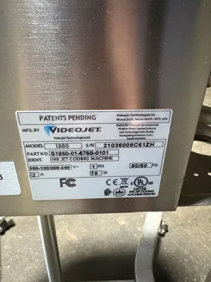VIDEOJET 1880 S1880-01-576S-0101 Electrical/PLC/Automation | ESS Industrial Equipment Sales (9)