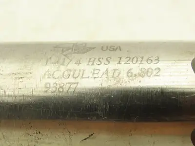 Brubaker Tool 93877 Acculead 6 Flute Coarse Pitch Rougher 1.25 DIA X 4" LOC