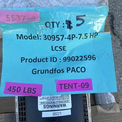 New | in-Stock Grundfos 30957-4P-7.5HP LCSE Centrifugal Pumps California US | Davliegogo LLC #1705477