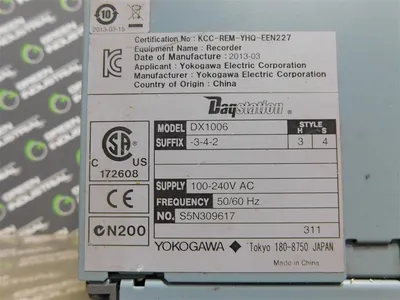 USED YOKOGAWA DX1006