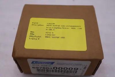 NEW OPEN BOX Lovejoy 697904 00009 Mite Sleeve STOCK 3003CC