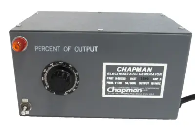 USED CHAPMAN B-80755 ELECTROSTATIC GENERATOR 120V