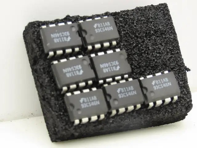 National 93CS46N Semiconductor Integrated Circuit DIP 8-Pin Chip Lot of 7