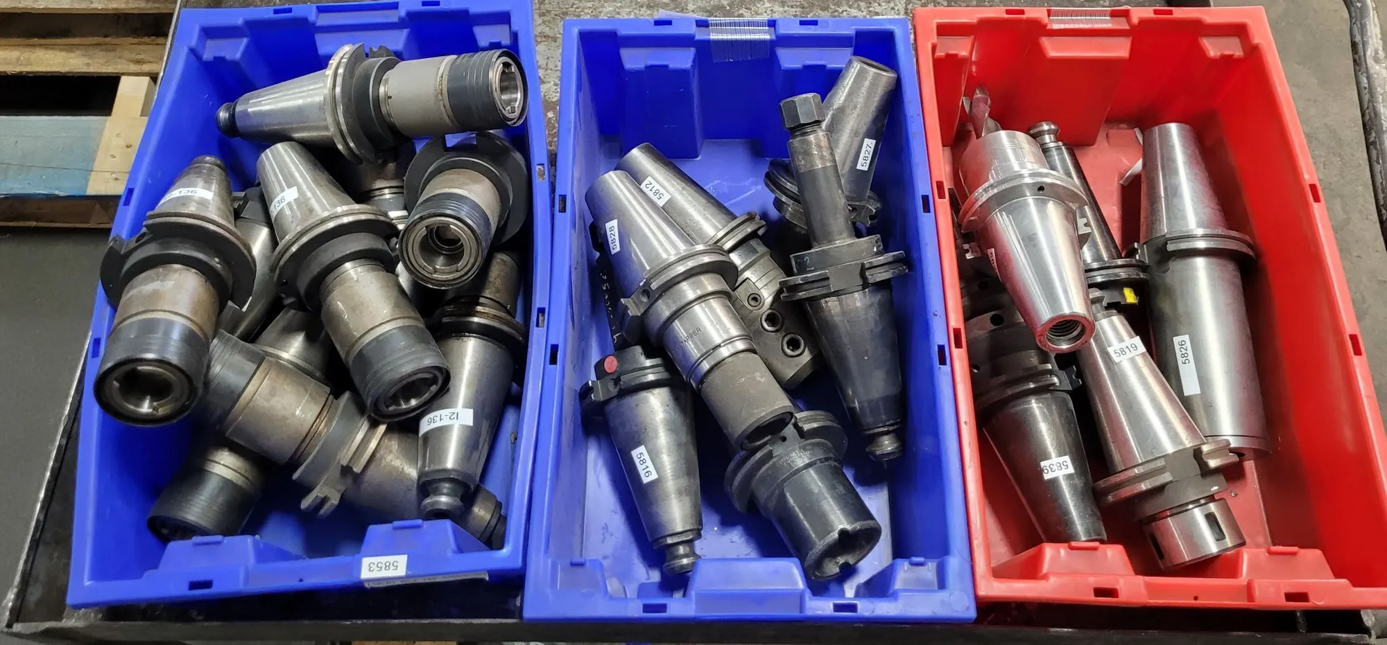 Lot of 20 – CAT 50 Tool Holders – Various Types