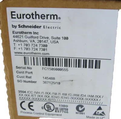NEW EUROTHERM 3504