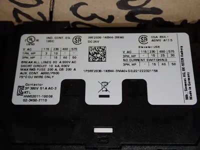 NEW SIEMENS 3RT20361KB443MA0