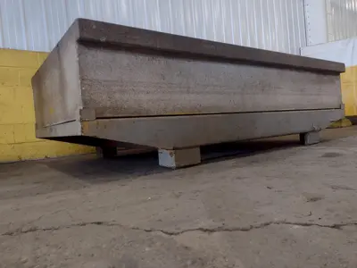 108" X 60" X 18 GREY GRANIT 2 LIP T-SLOTTED SURFACE PLATE: STOCK 17377
