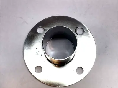Stainless Steel | Neck Flange Base 4.5" OD x 2.385" Height LOT OF 2 - Used