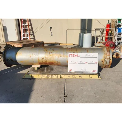 Used Ametek Whitlock 24" Dia X 10'-6" Chlorine / Helium Gas Vaporizer Exchanger