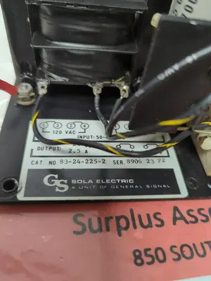 Used SOLA 83-24-225-2 Miscellaneous Equipment (Electrical & Power) | Surplus Asset Holdings #1197343