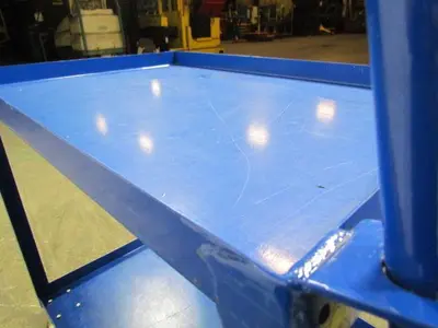 Vestil SPS2-2848 Two Shelf Order Picker Cart Steel Construction 1000lb Capacity