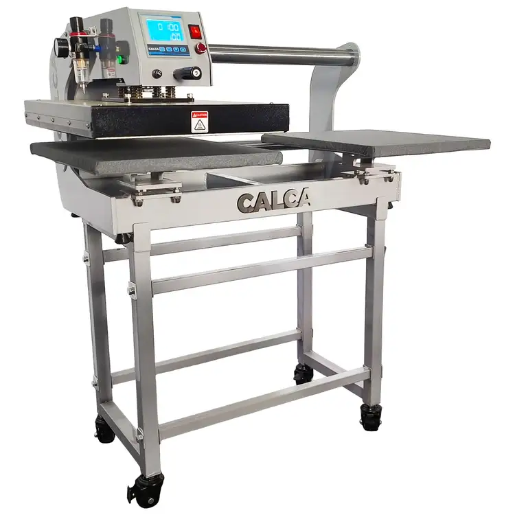 Used _UNKNOWN_ CALCA 16" x 20" Semi-Automatic Pneumatic Double Station Heat Press with Laser Positioning System Heat Presses Oklahoma US | Wide Image Solutions #1538276