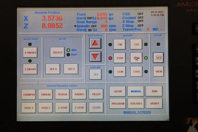 Used 2008 Fryer ET-18, Touch 2000i Control, Turret,Tailstock,10 HP CNC Lathes New Jersey US | Machinery Values #1487282